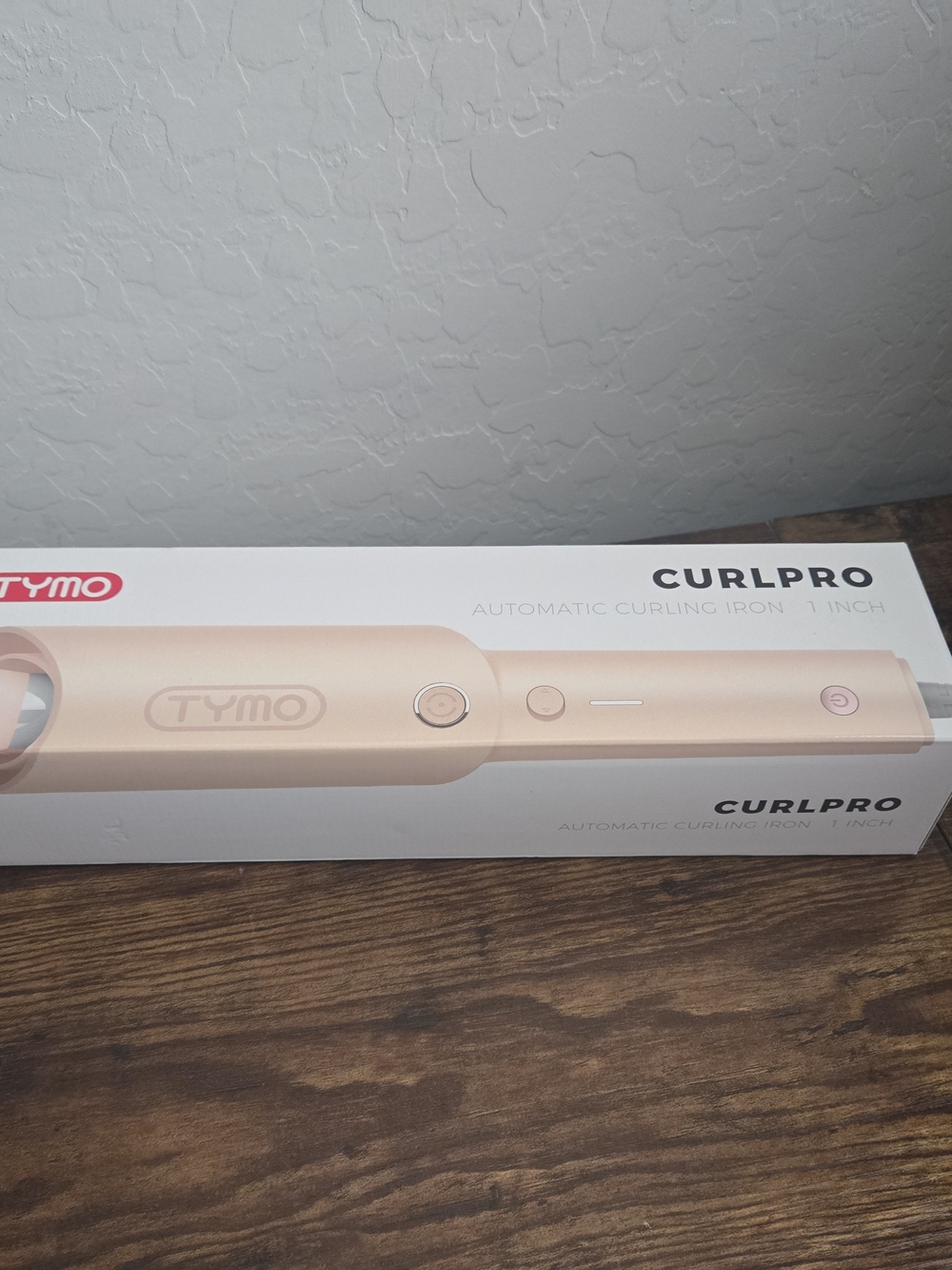 TYMO CurlPro 1 Inch Automatic Rotating Curling Iron Rose Gold NIB